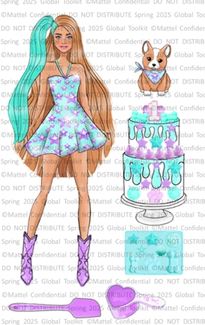 Barbie Festdukke med 10 Overraskelser – Brunette Model