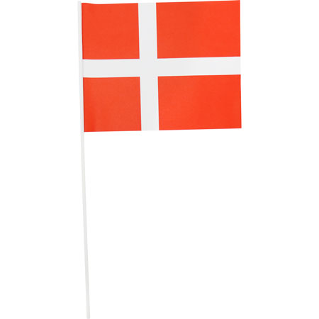 Dannebrog Flag på Pind – 10 Stk til Festlige Anledninger!