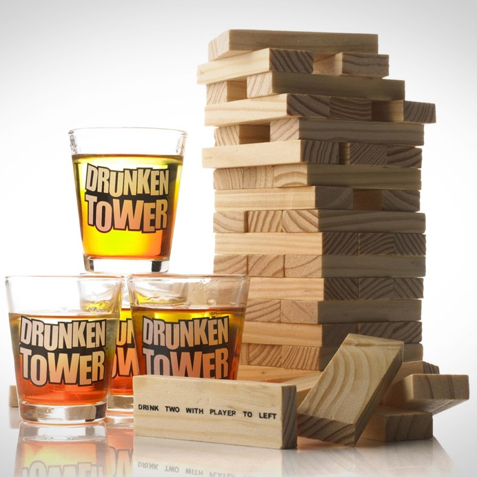 Drunken Tower Jenga – Festligt drukspil til sjove stunder!