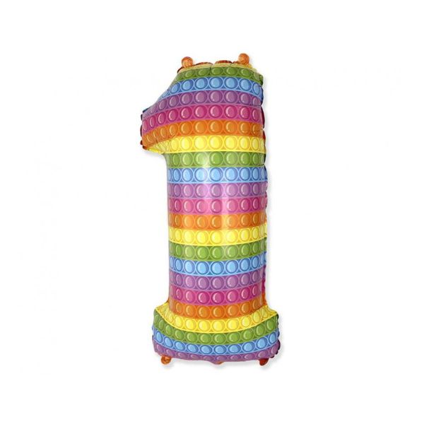 Folieballon Nummer 9 POP IT – Festlig Dekoration til Fester