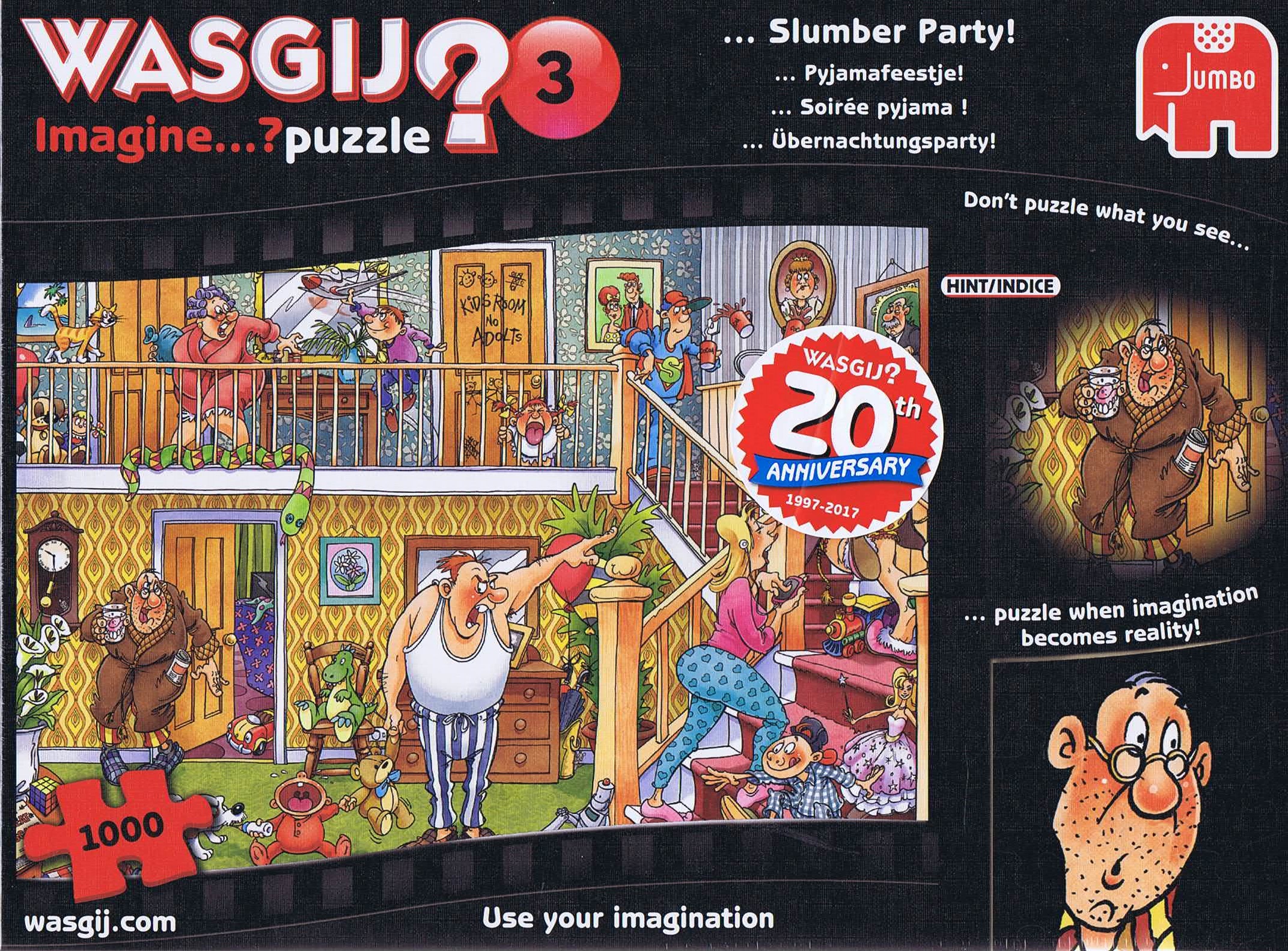 Wasgij Slumber Party Puslespil – 1000 Brikker Udfordring