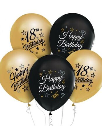 Sort Beautyampcharm Balloner Ampquot Med Tryk Ampquot Ampquot Guld Stk - Godan 588477984  - 5902973147704