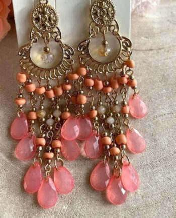 Gudinde øreringe Lys Rød - 588477984