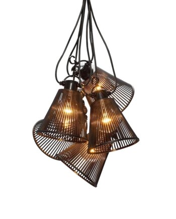 Outlet: Party Lyskæde Udvidelsessæt Med Sorte Lampeskærme Led Pærer - 588477984  - 7318302334871