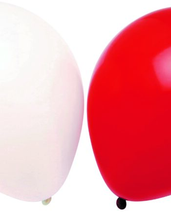 Hvid Balloner Stk Røde & E 253010 - 588477984  - 5704378978125