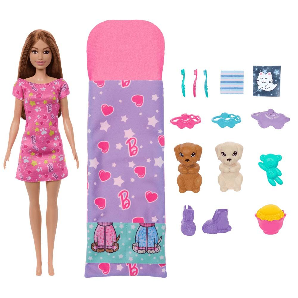 Barbie Puppy Pyjamas Party Playset - Barbie 588477984 - 0194735234592
