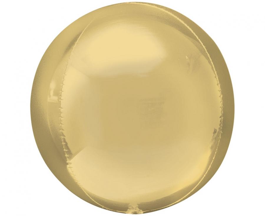 Hvid Folieballon Orbz Guld Bold Stk - Godan 588477984