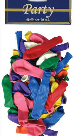 Balloner Ass Farver Stk - 588477984  - 7316191802549