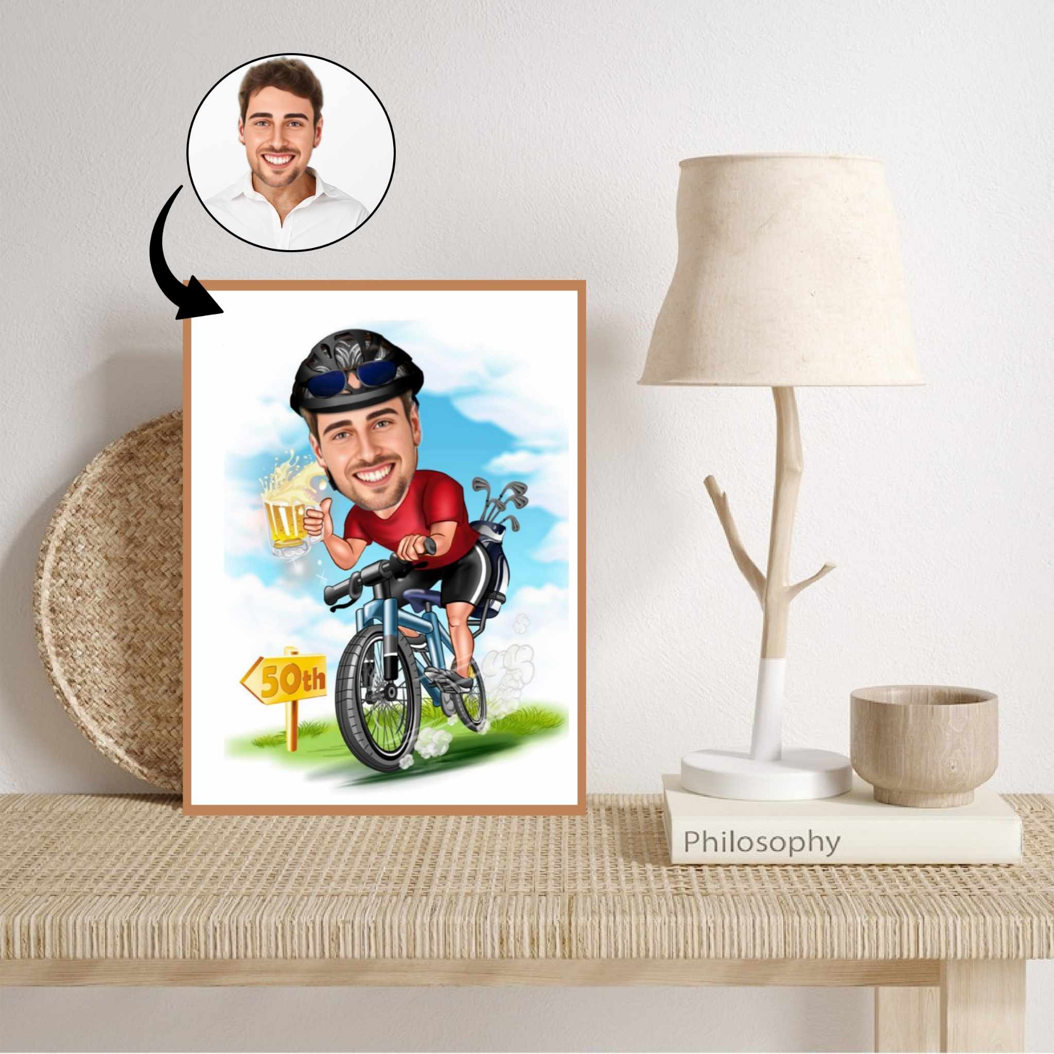 Fødselsdag Tema25 Person Karikaturtegning Efter Dine Fotos - Just Karikatur 588477984