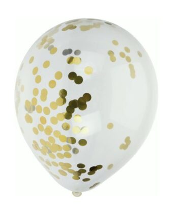 Balloner Med Konfetti Stk Guld - Koop 588477984  - 8720573568531