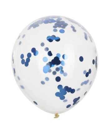 Balloner Med Konfetti Blå Stk - Koop 588477984  - 8720573570398