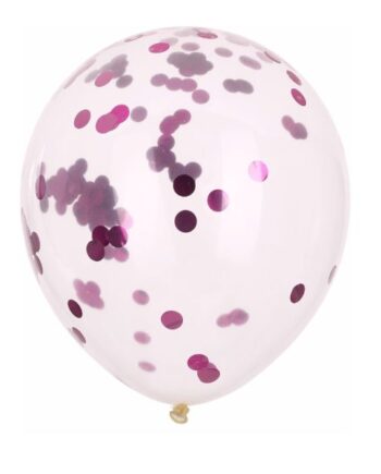 Pink Balloner Med Konfetti Stk - Koop 588477984  - 8720573570572