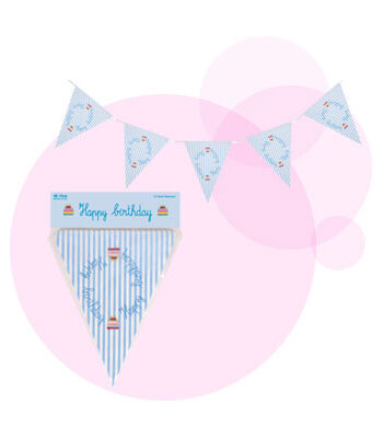 Happy Birthday Flagranke Lyseblå - 588477984