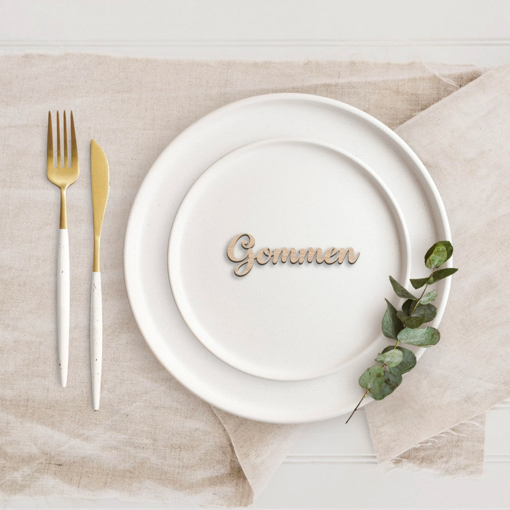 Fineret Eg Bordkort Træ Elegance Fineret - Woodenfactory 588477984