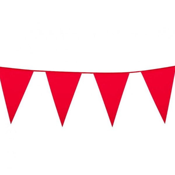 Flagguirlande Rød 30x20 - Godan 588477984 - 8712026747525