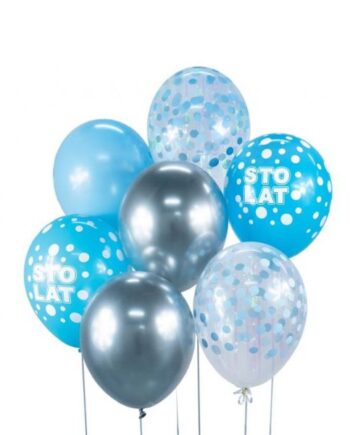 Ballonbuket Sølv Blå Stk - Godan 588477984  - 5902973149074