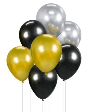 Sort Ballonbuket Guld Sølv Stk - Godan 588477984  - 5902973154382