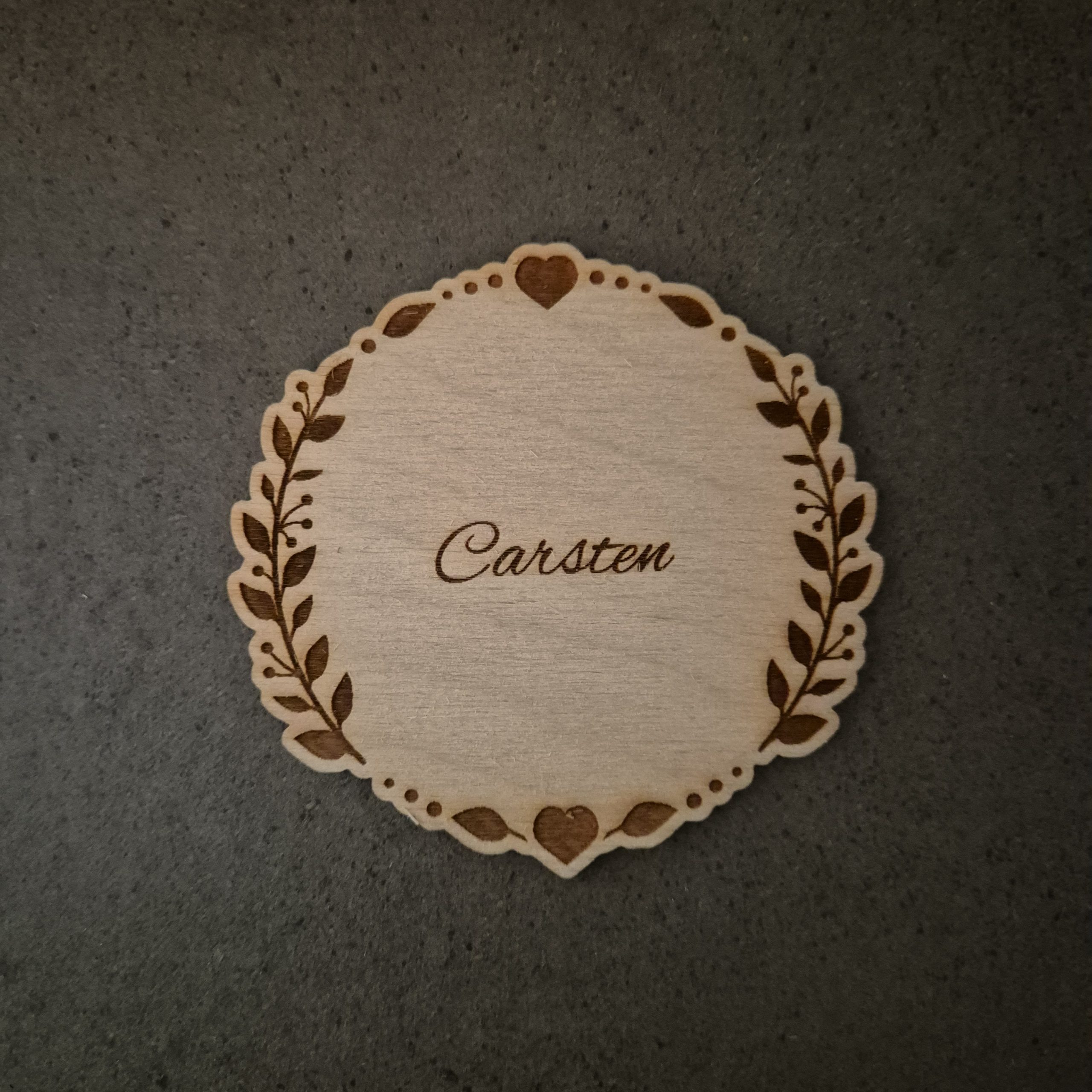 Bordkort Træ Eller Akryl Bk08 Træ - 588477984