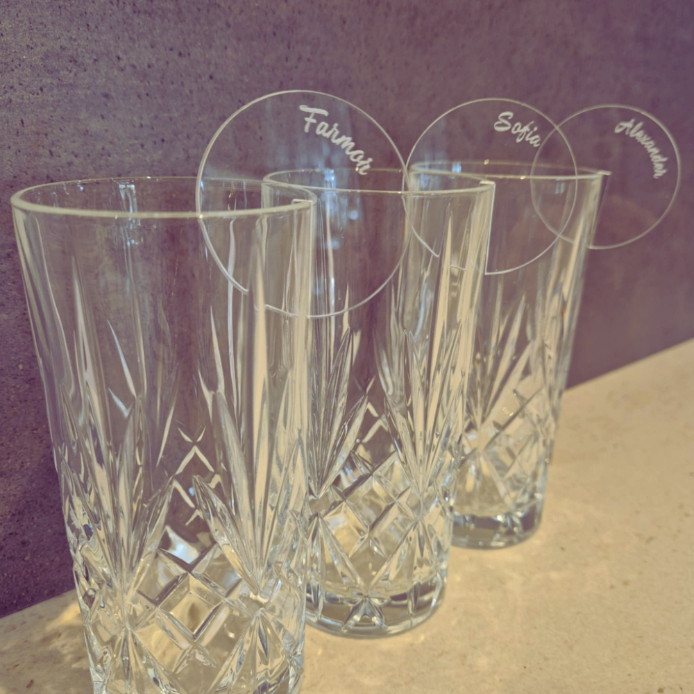 Bordkort Til Glas Rund - 588477984