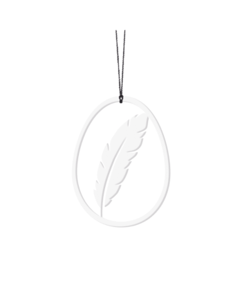 Hvid Fjer Påskeæg Stk - Felius Design 588477984