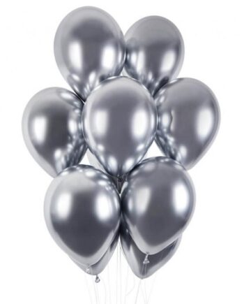 Glinsende Balloner Gb120 33cm Sølv Stk - Godan 588477984  - 8021886128901