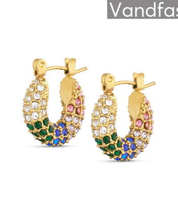 Annebrauner Sparkling Party Multicolor Øreringe 18k Guldbelagt - Bella 588477984  - 2002563285151