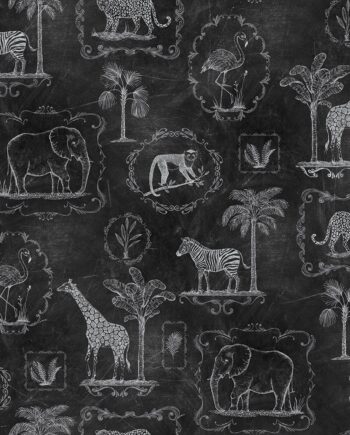 Sort Animal Party Blackboard - Rebel Walls 588477984  - 7332905011090