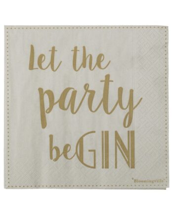 Servietter Let The Party Begin Bloomingville Stk - Bloomingville 588477984  - 5711173267460